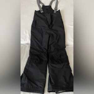 Lands End Adult Black Snow Bib, size S